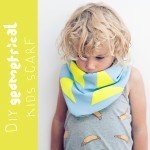 DIY geometrical kids scarf