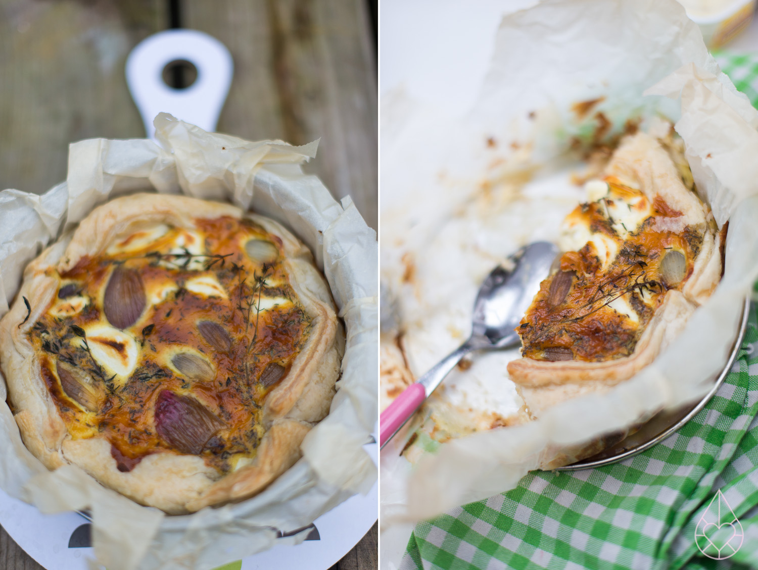 Goat cheese quiche with honey • Zilverblauw