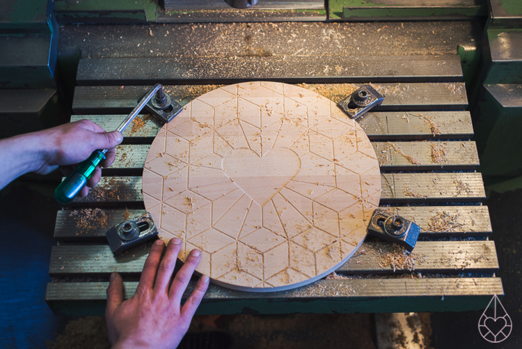 the making of Zilverblauw cutting boards