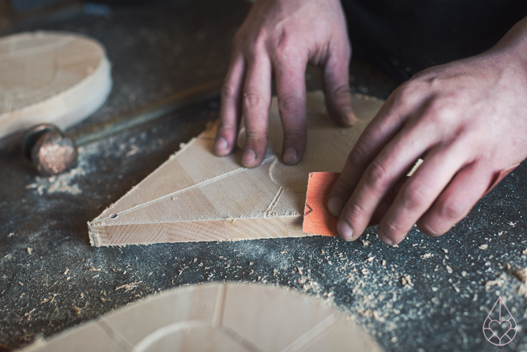 the making of Zilverblauw cutting boards
