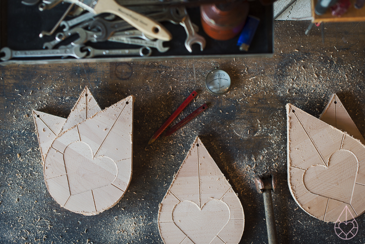 the making of Zilverblauw cutting boards