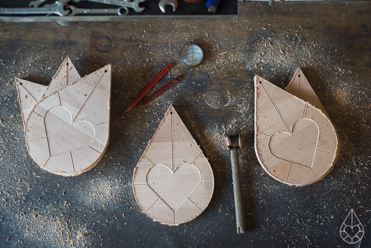 the making of Zilverblauw cutting boards