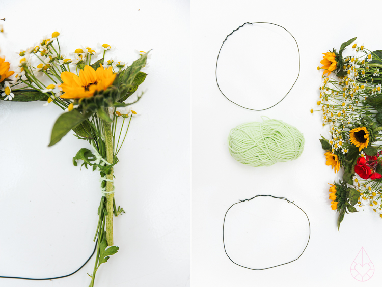 DIY flowercrown, by Zilverblauw.nl