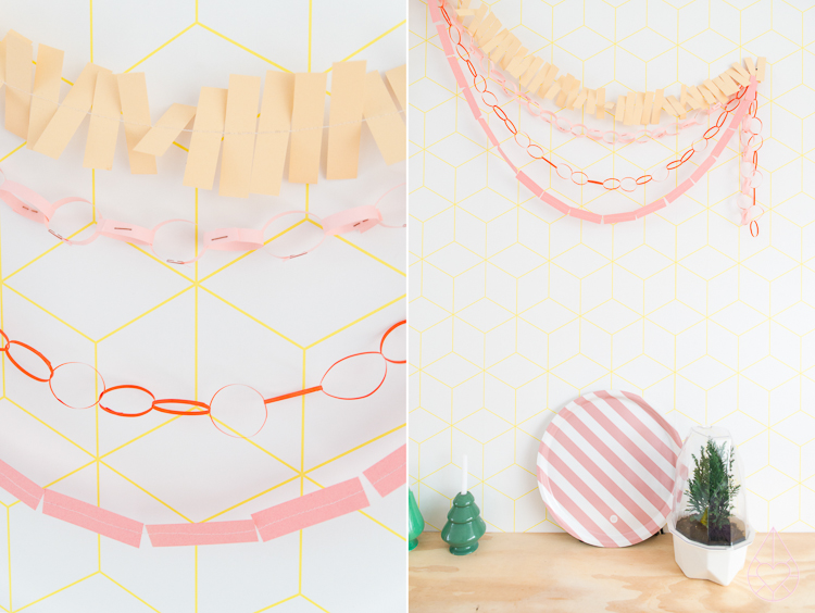 DIY paper garlands, by zilverblauw.nl