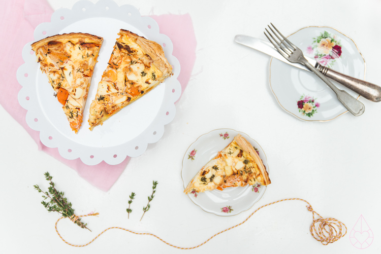 pompoen feta quiche, by zilverblauw.nl