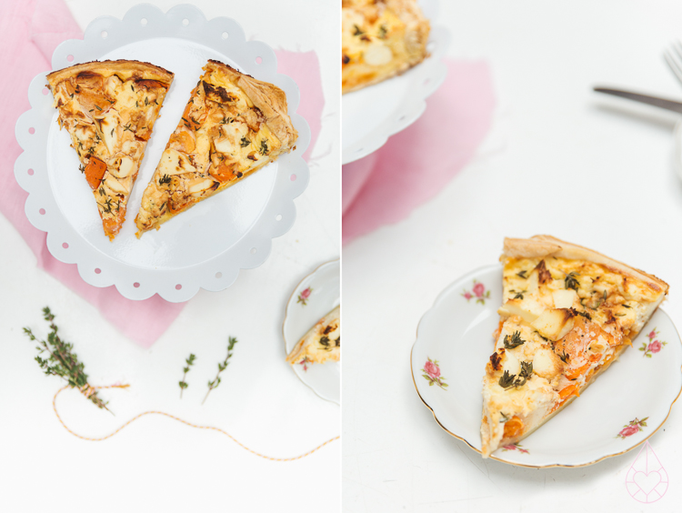 pompoen feta quiche, by zilverblauw.nl