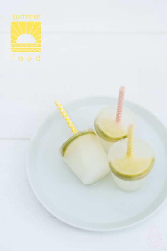 lime & elderflower popsicles, by zilverblauw.nl