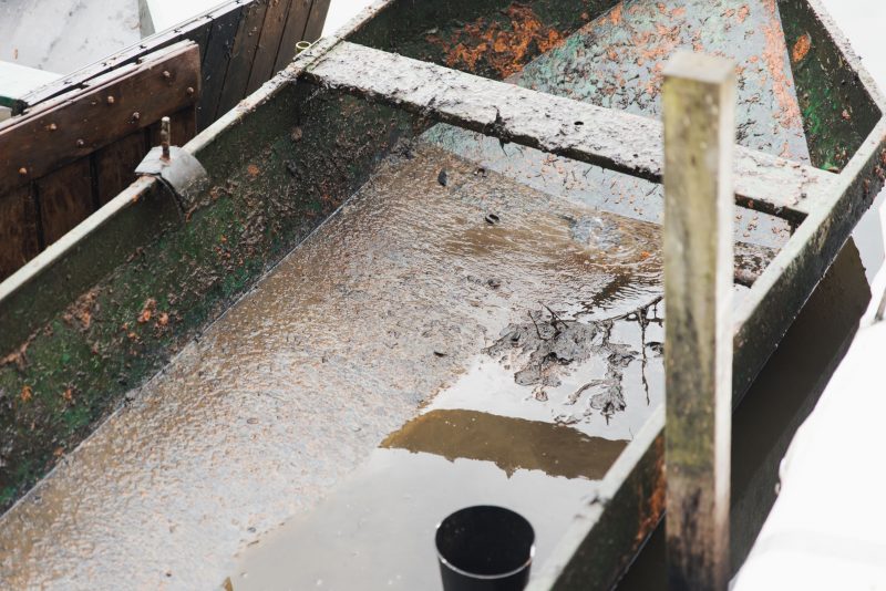 roeibootje optakelen