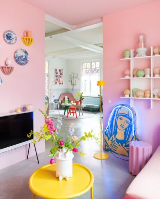 From my favorite spot in the pink room. 💕